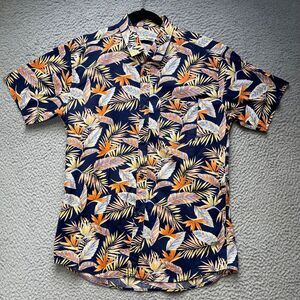 Hawaiian Shirt Mens Large South Pacific Aloha Button Up Short Sleeve